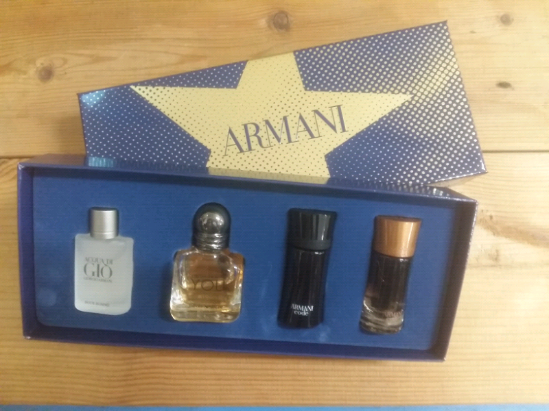 armani mini aftershave set